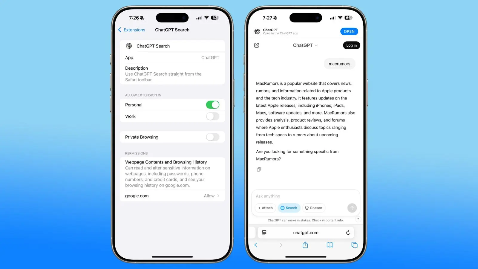 OpenAI ChatGPT推出Safari扩展 颠覆传统搜索，SEO策略或将迎来变革-搬主题