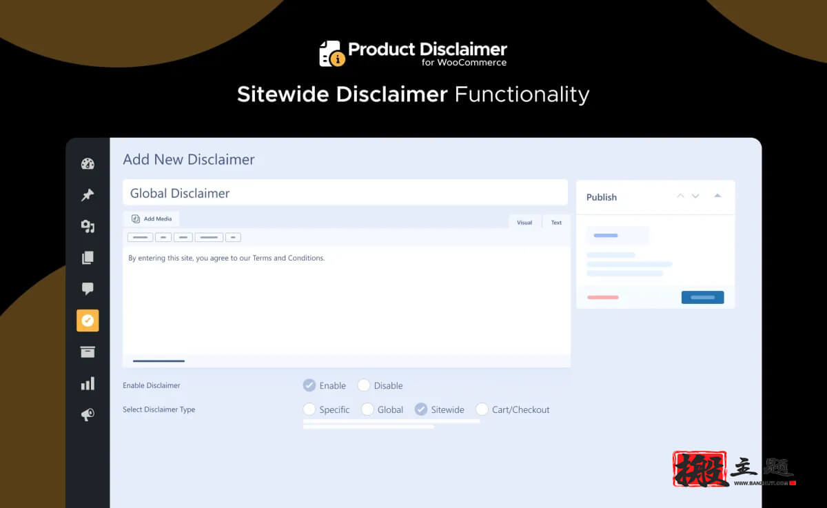 图片[2]-Woocommerce Product Disclaimer汉化中文版|WooCommerce产品免责声明条款插件介绍-搬主题