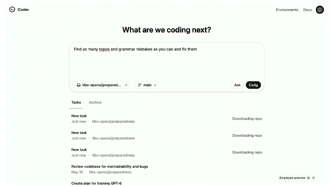 图片[2]-OpenAI正式发布编程Agent产品「Codex」-搬主题