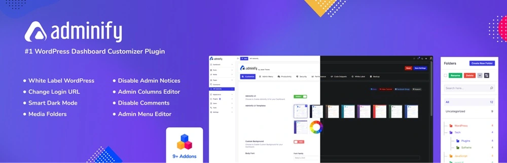 WP Adminify Premium 4.1.17汉化中文版|自定义设置WordPress后台美化插件-搬主题