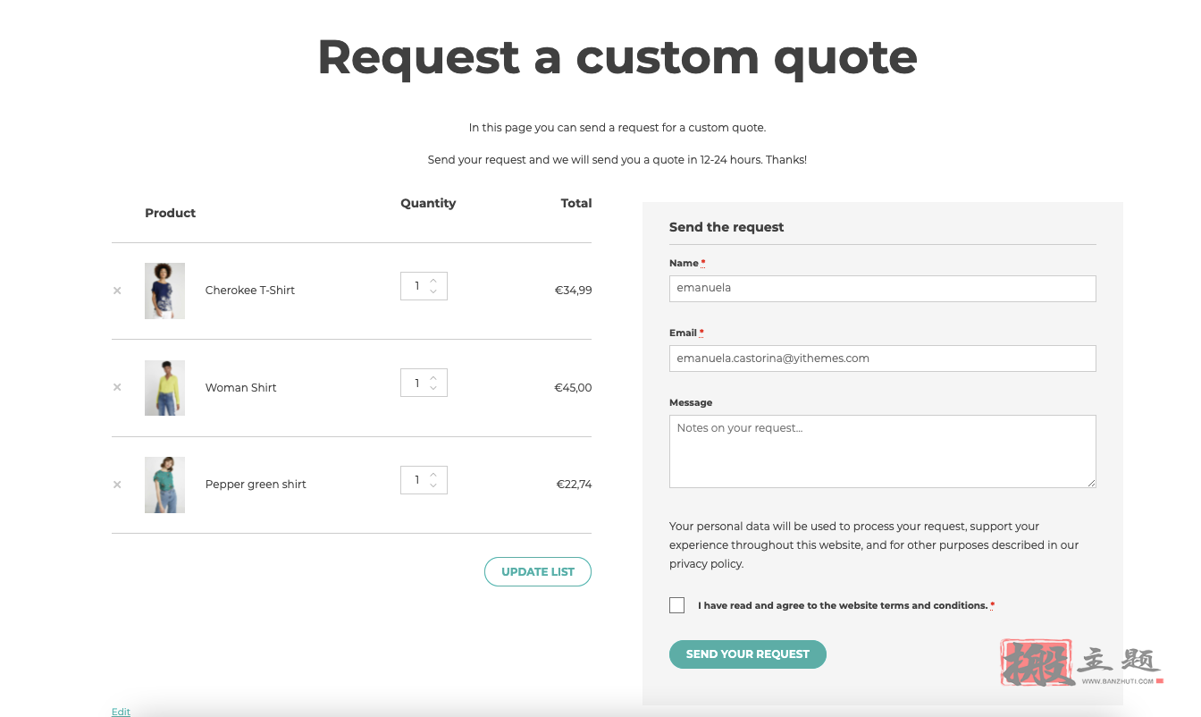 图片[4]-YITH Request a Quote for WooCommerce Premium汉化中文版|自定义报价WooCommerce请求报价插件介绍-搬主题